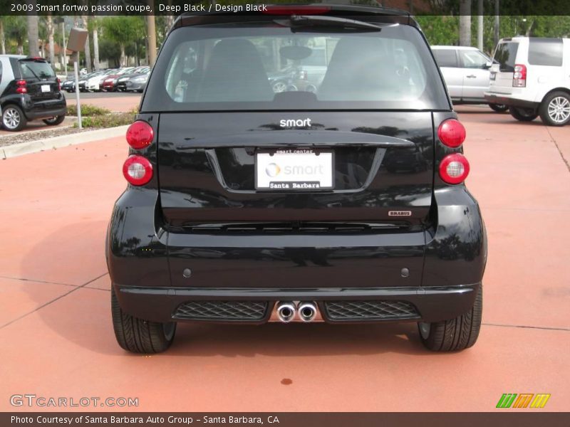 Deep Black / Design Black 2009 Smart fortwo passion coupe