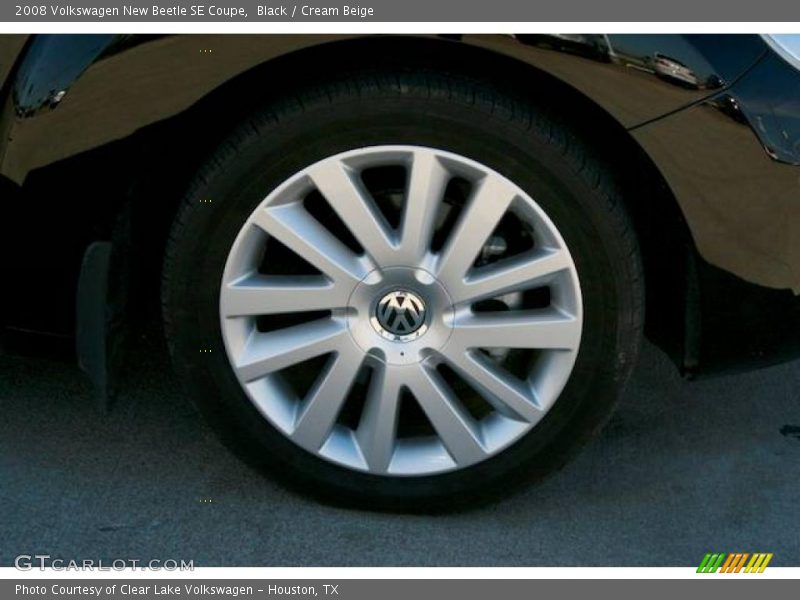 Black / Cream Beige 2008 Volkswagen New Beetle SE Coupe