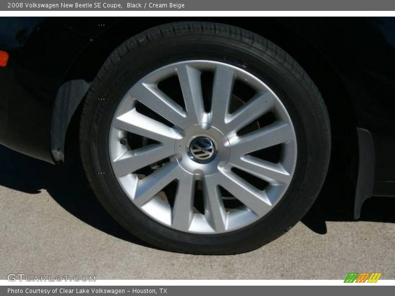 Black / Cream Beige 2008 Volkswagen New Beetle SE Coupe