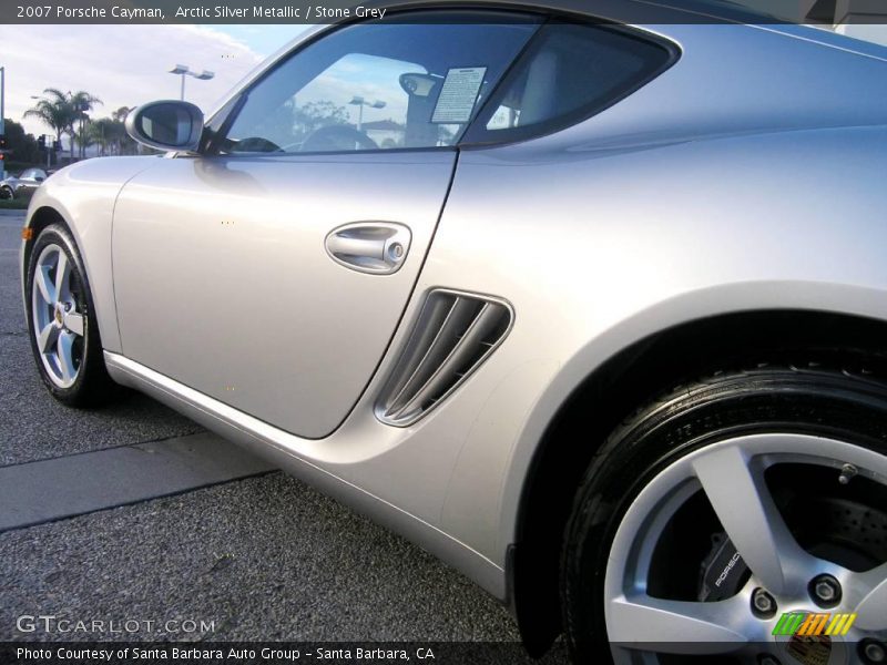Arctic Silver Metallic / Stone Grey 2007 Porsche Cayman
