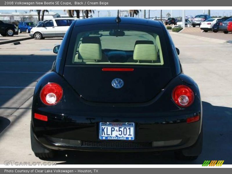 Black / Cream Beige 2008 Volkswagen New Beetle SE Coupe
