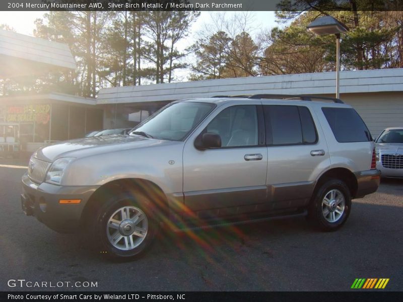 Silver Birch Metallic / Medium Dark Parchment 2004 Mercury Mountaineer AWD