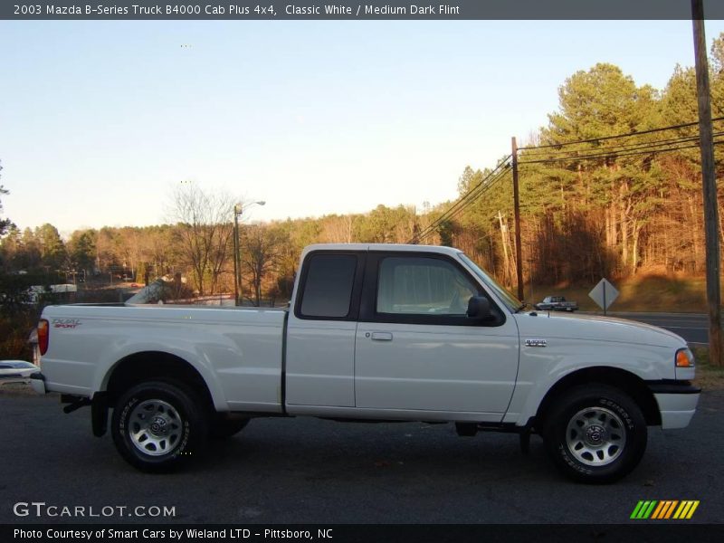 Classic White / Medium Dark Flint 2003 Mazda B-Series Truck B4000 Cab Plus 4x4