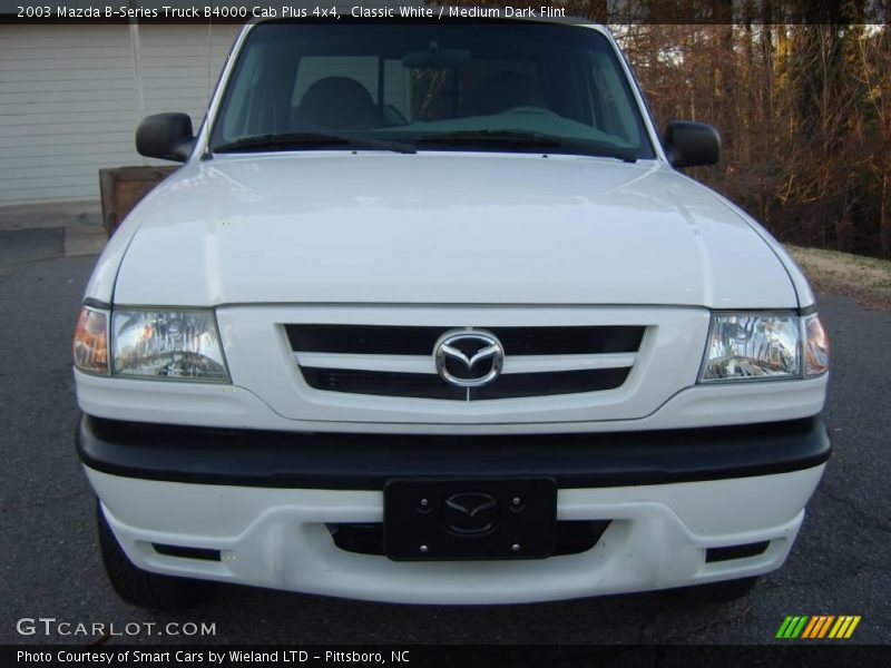 Classic White / Medium Dark Flint 2003 Mazda B-Series Truck B4000 Cab Plus 4x4