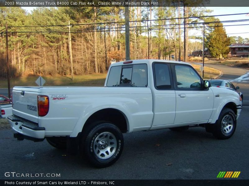 Classic White / Medium Dark Flint 2003 Mazda B-Series Truck B4000 Cab Plus 4x4
