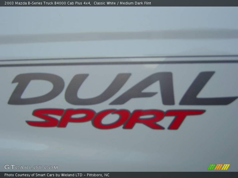 Classic White / Medium Dark Flint 2003 Mazda B-Series Truck B4000 Cab Plus 4x4