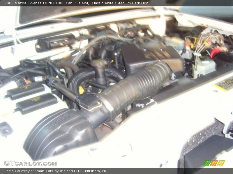 Classic White / Medium Dark Flint 2003 Mazda B-Series Truck B4000 Cab Plus 4x4