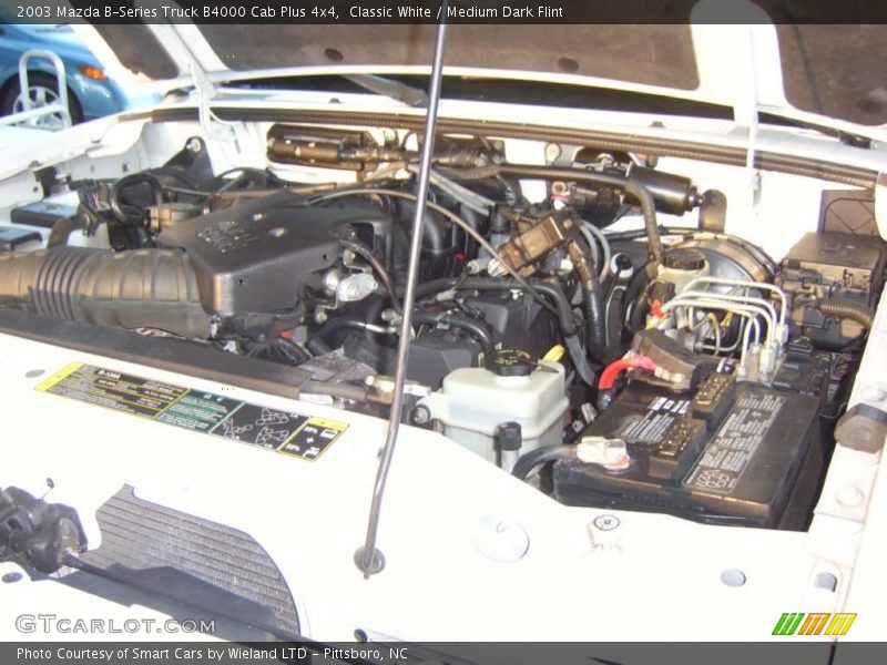 Classic White / Medium Dark Flint 2003 Mazda B-Series Truck B4000 Cab Plus 4x4