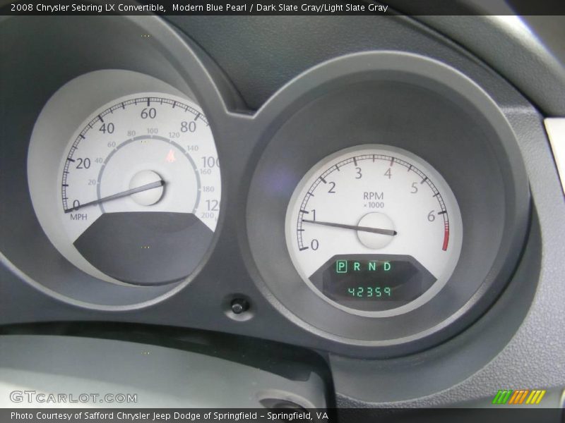 Modern Blue Pearl / Dark Slate Gray/Light Slate Gray 2008 Chrysler Sebring LX Convertible