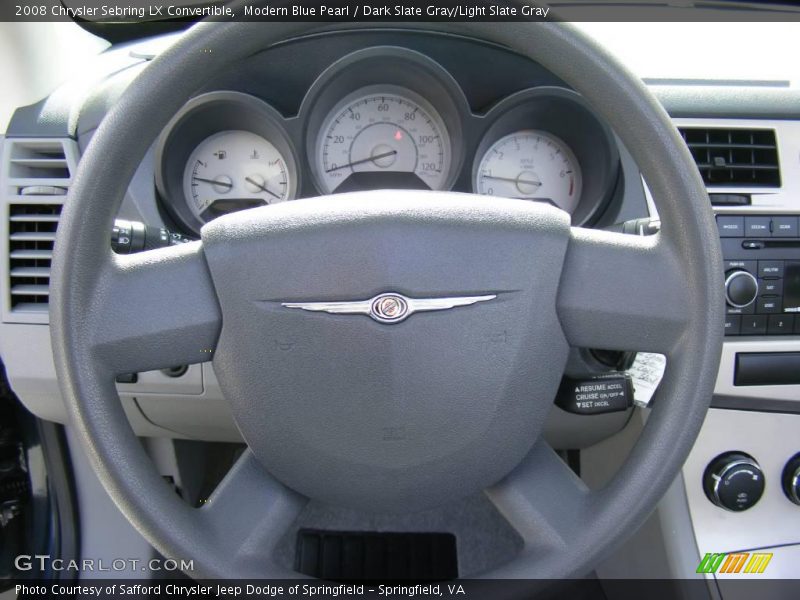 Modern Blue Pearl / Dark Slate Gray/Light Slate Gray 2008 Chrysler Sebring LX Convertible