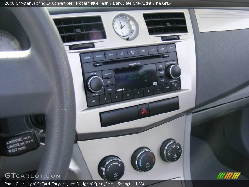 Modern Blue Pearl / Dark Slate Gray/Light Slate Gray 2008 Chrysler Sebring LX Convertible