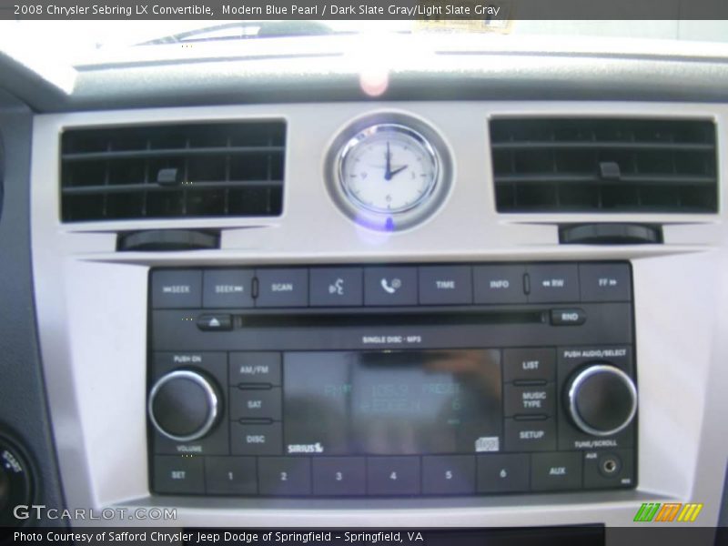 Modern Blue Pearl / Dark Slate Gray/Light Slate Gray 2008 Chrysler Sebring LX Convertible