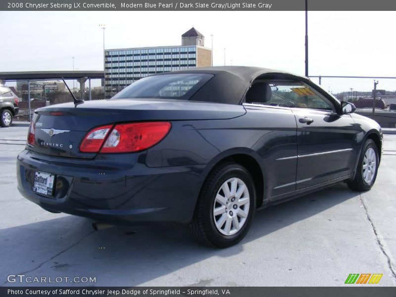 Modern Blue Pearl / Dark Slate Gray/Light Slate Gray 2008 Chrysler Sebring LX Convertible