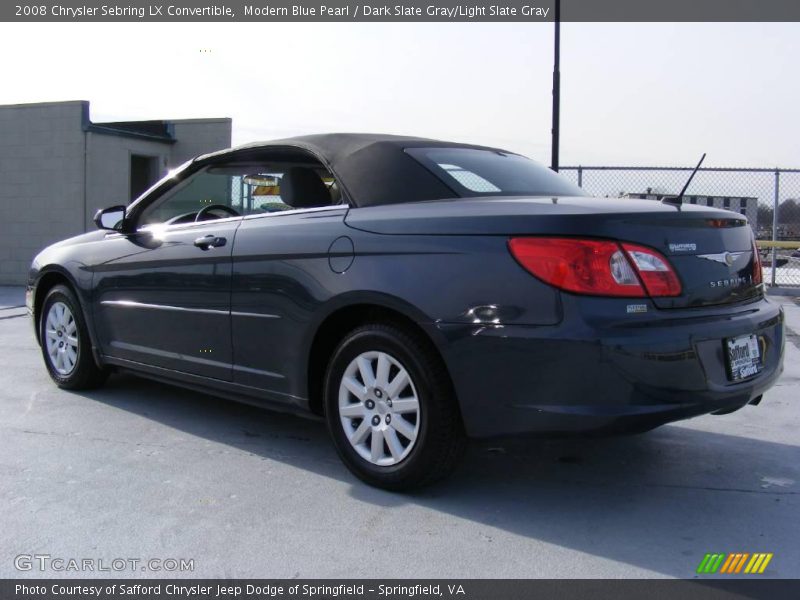 Modern Blue Pearl / Dark Slate Gray/Light Slate Gray 2008 Chrysler Sebring LX Convertible