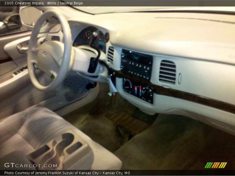 White / Neutral Beige 2005 Chevrolet Impala
