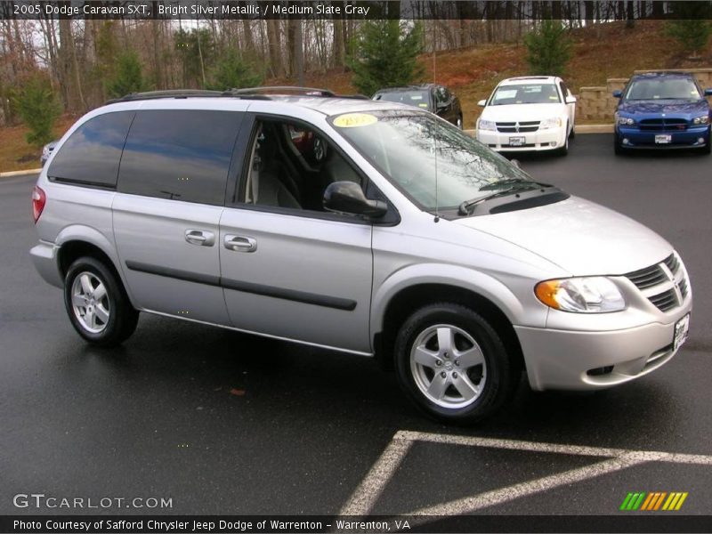Bright Silver Metallic / Medium Slate Gray 2005 Dodge Caravan SXT