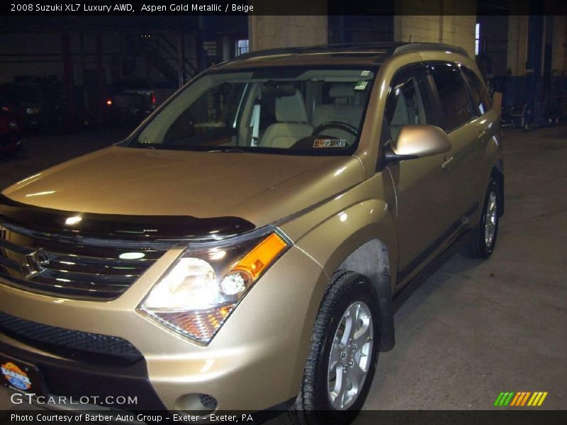 Aspen Gold Metallic / Beige 2008 Suzuki XL7 Luxury AWD
