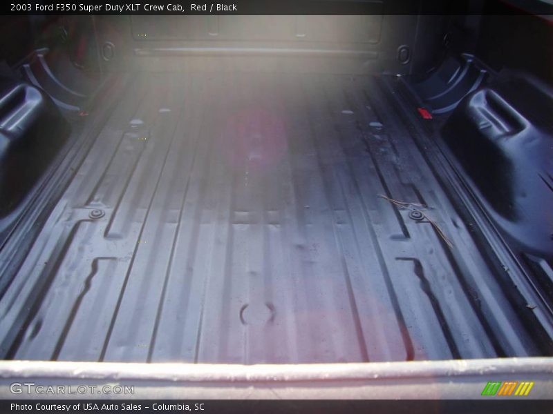 Red / Black 2003 Ford F350 Super Duty XLT Crew Cab