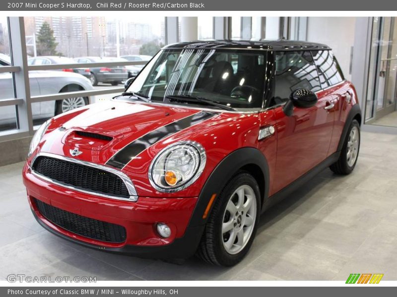 Chili Red / Rooster Red/Carbon Black 2007 Mini Cooper S Hardtop