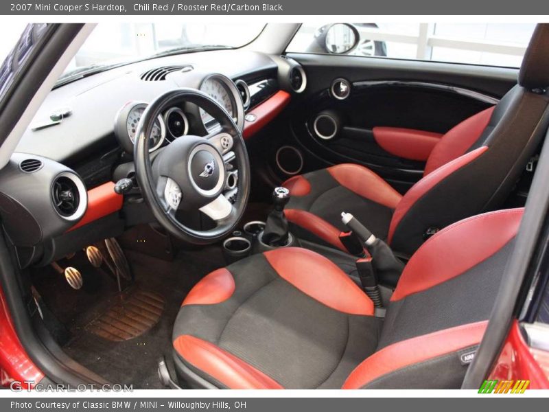 Chili Red / Rooster Red/Carbon Black 2007 Mini Cooper S Hardtop