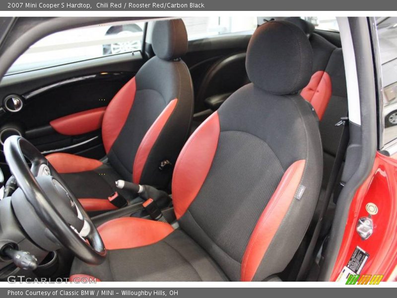 Chili Red / Rooster Red/Carbon Black 2007 Mini Cooper S Hardtop