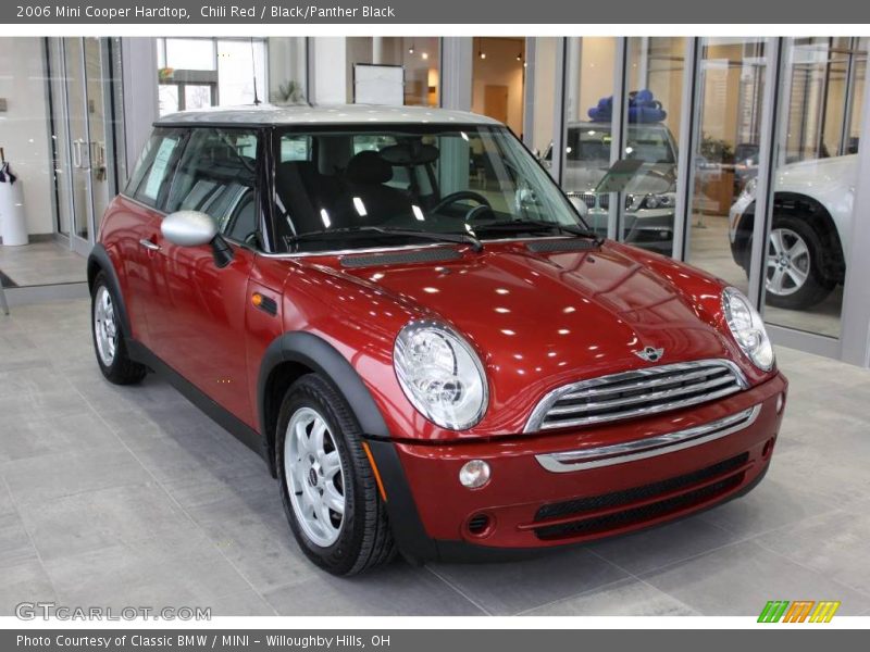 Chili Red / Black/Panther Black 2006 Mini Cooper Hardtop