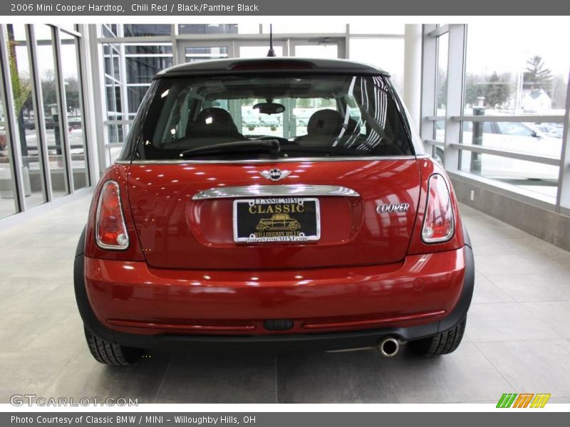 Chili Red / Black/Panther Black 2006 Mini Cooper Hardtop