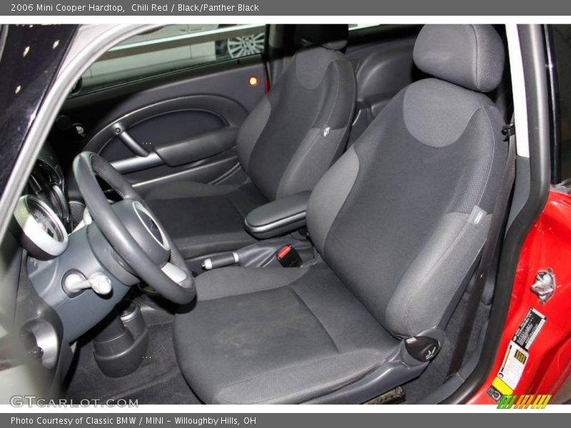 Chili Red / Black/Panther Black 2006 Mini Cooper Hardtop