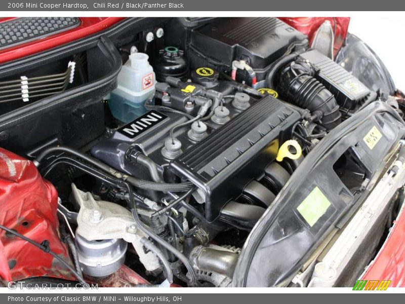 Chili Red / Black/Panther Black 2006 Mini Cooper Hardtop