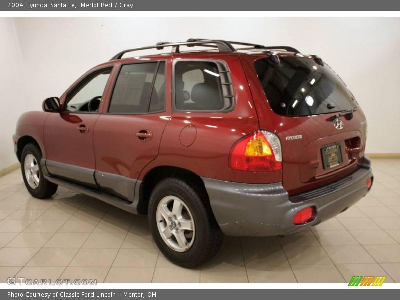 Merlot Red / Gray 2004 Hyundai Santa Fe