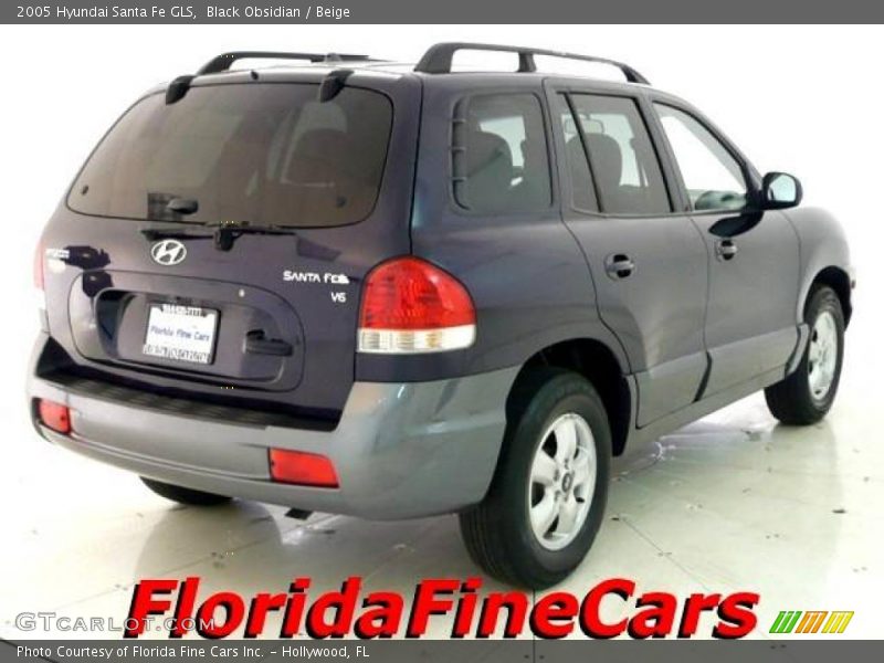 Black Obsidian / Beige 2005 Hyundai Santa Fe GLS