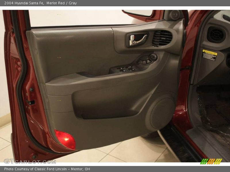 Merlot Red / Gray 2004 Hyundai Santa Fe