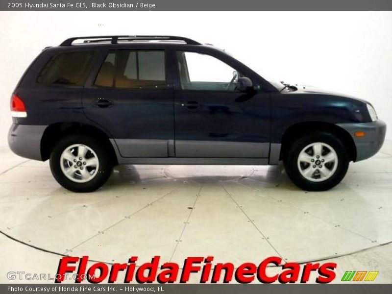 Black Obsidian / Beige 2005 Hyundai Santa Fe GLS