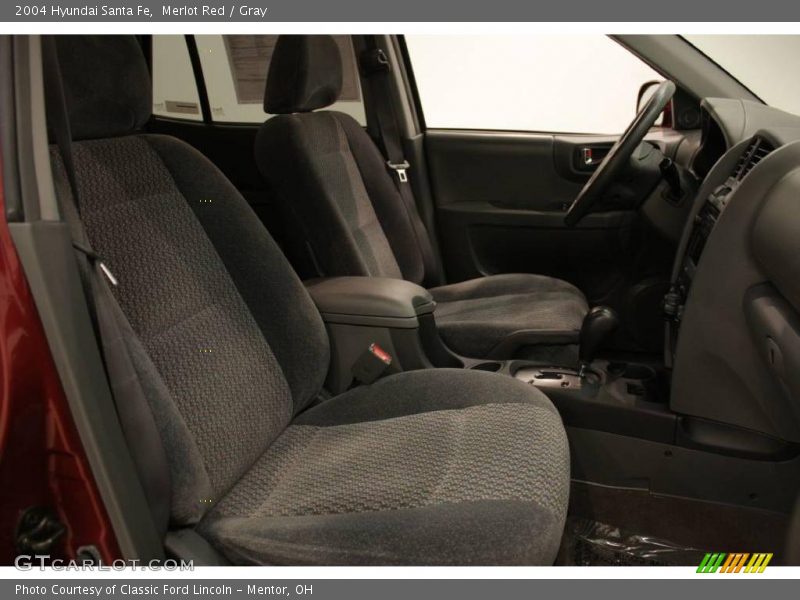 Merlot Red / Gray 2004 Hyundai Santa Fe