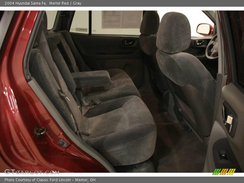 Merlot Red / Gray 2004 Hyundai Santa Fe