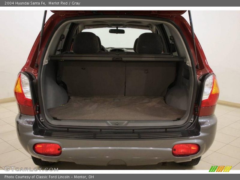 Merlot Red / Gray 2004 Hyundai Santa Fe