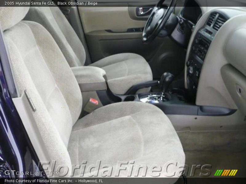 Black Obsidian / Beige 2005 Hyundai Santa Fe GLS