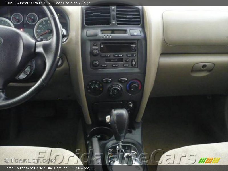 Black Obsidian / Beige 2005 Hyundai Santa Fe GLS