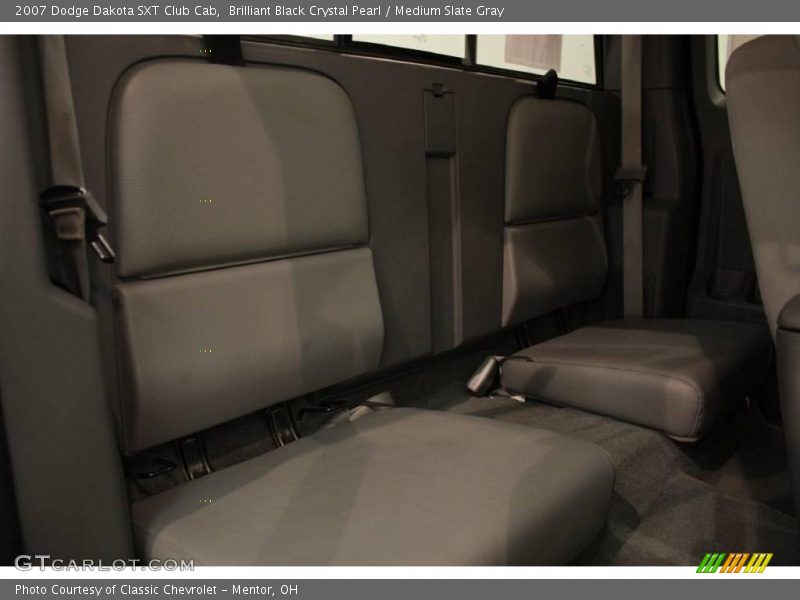 Brilliant Black Crystal Pearl / Medium Slate Gray 2007 Dodge Dakota SXT Club Cab