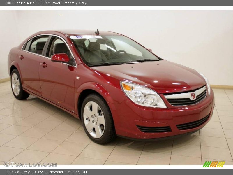 Red Jewel Tintcoat / Gray 2009 Saturn Aura XE