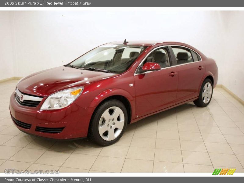 Red Jewel Tintcoat / Gray 2009 Saturn Aura XE