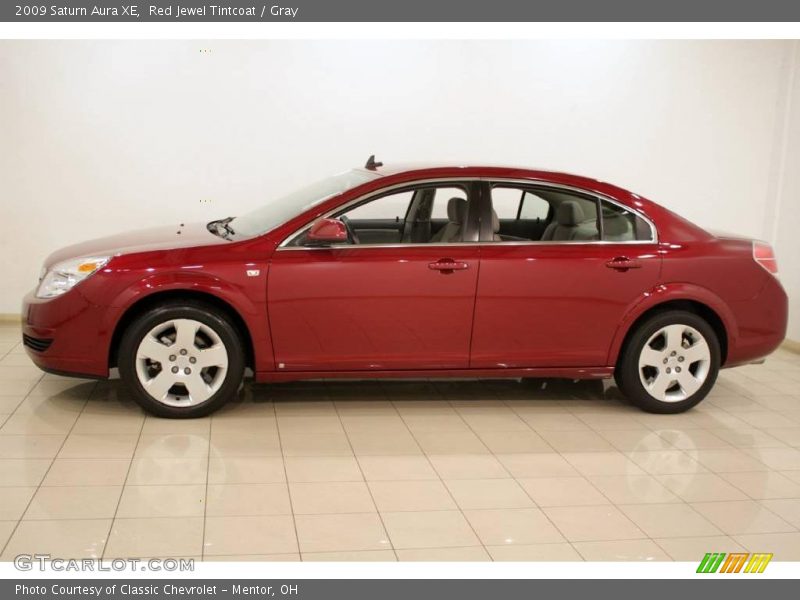 Red Jewel Tintcoat / Gray 2009 Saturn Aura XE