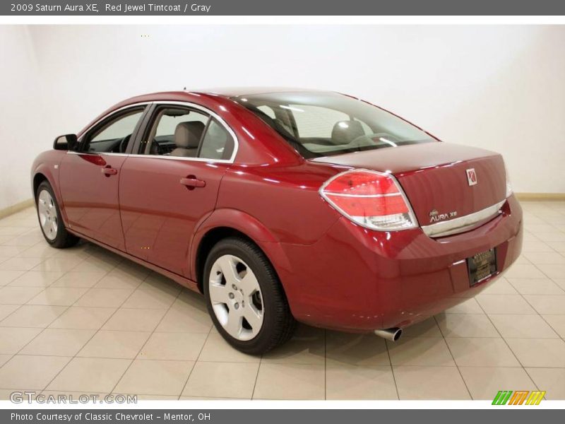 Red Jewel Tintcoat / Gray 2009 Saturn Aura XE