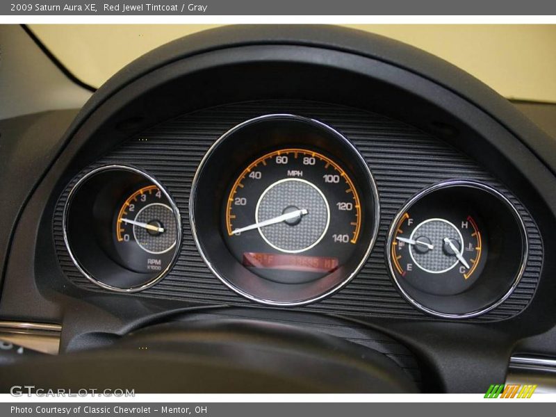 Red Jewel Tintcoat / Gray 2009 Saturn Aura XE
