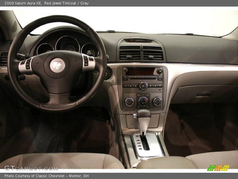 Red Jewel Tintcoat / Gray 2009 Saturn Aura XE