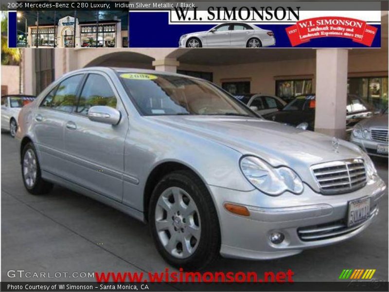 Iridium Silver Metallic / Black 2006 Mercedes-Benz C 280 Luxury