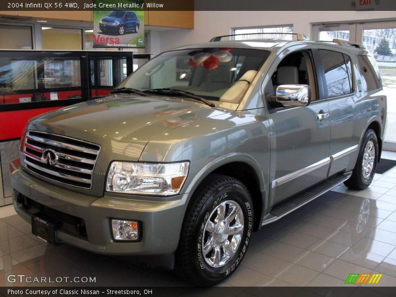 Jade Green Metallic / Willow 2004 Infiniti QX 56 4WD