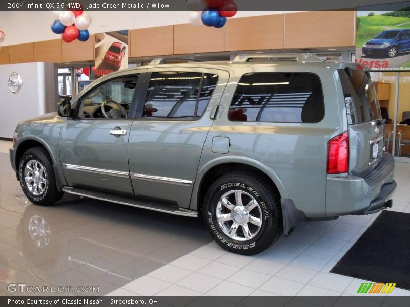 Jade Green Metallic / Willow 2004 Infiniti QX 56 4WD