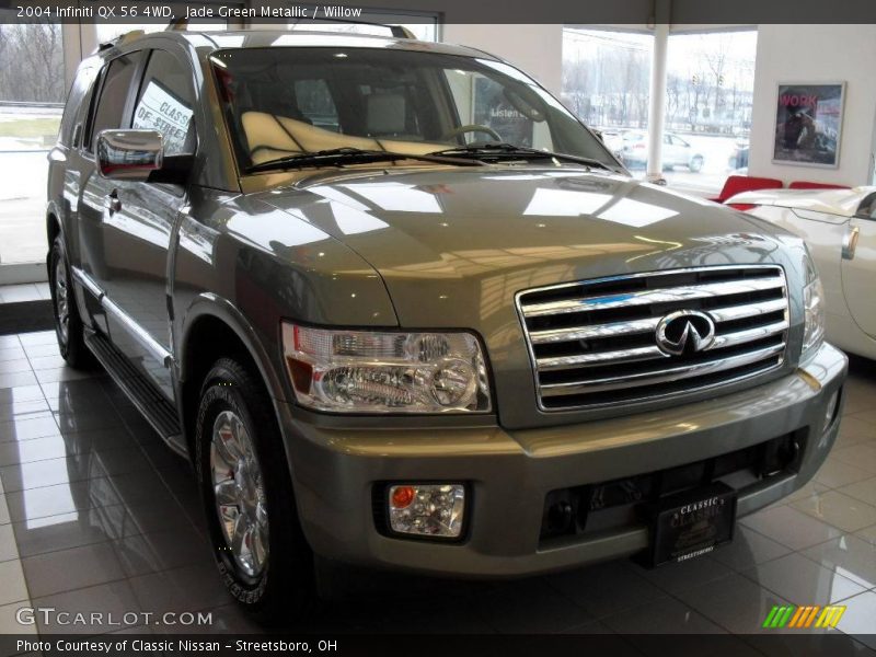 Jade Green Metallic / Willow 2004 Infiniti QX 56 4WD