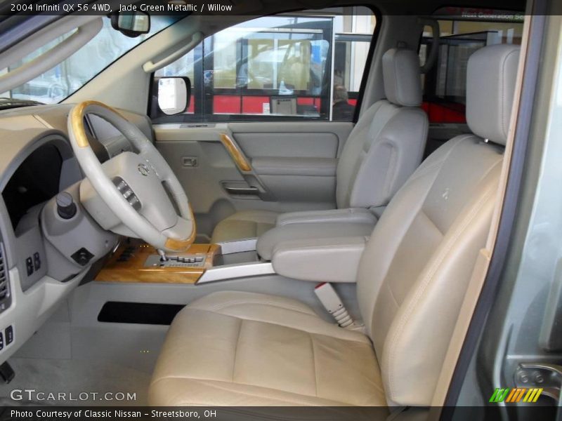 Jade Green Metallic / Willow 2004 Infiniti QX 56 4WD